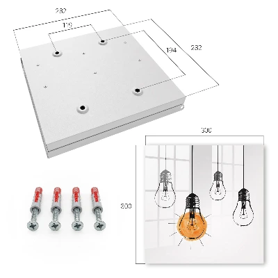 Armoire à clés décorative Ampoules