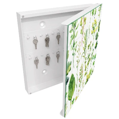 Boîte à clés murale décorative Aquarelle de plantes