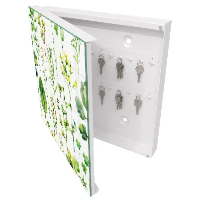 Boîte à clés murale décorative Aquarelle de plantes