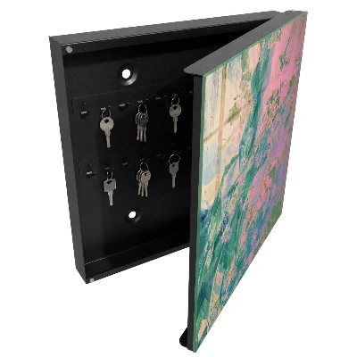 Armoire à clés décorative Abstraction végétale