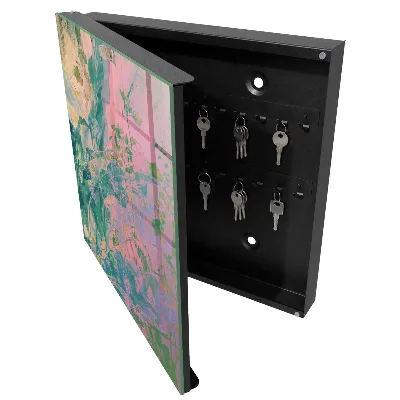 Armoire à clés décorative Abstraction végétale