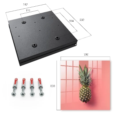 Armoire à clés design Ananas exotique