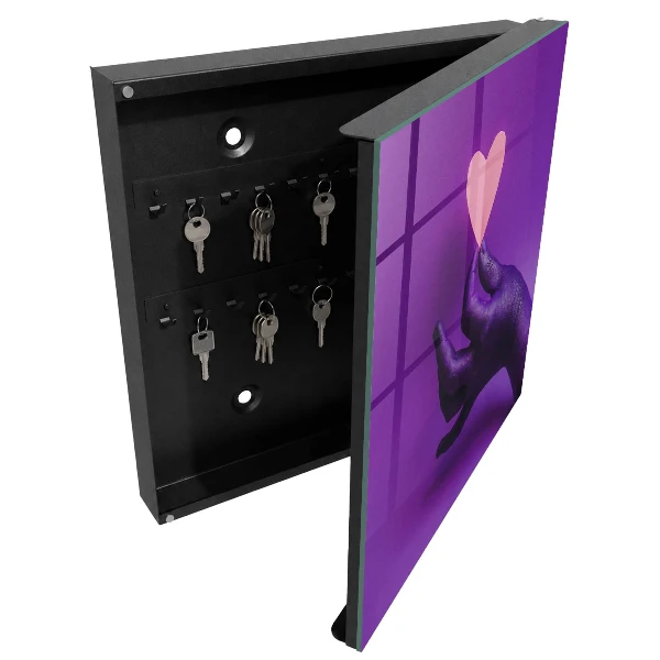 Armoire à clés décorative Amour violet