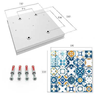 Armoire à clés design Motifs géométriques