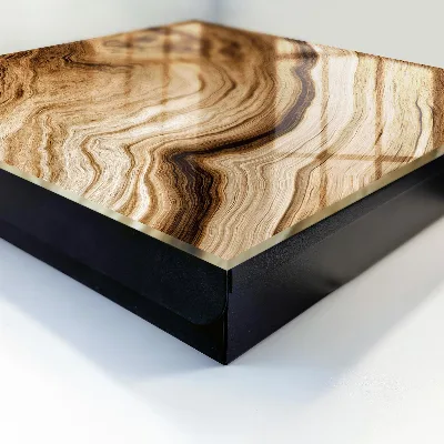 Boîte à clés murale décorative Vagues de bois