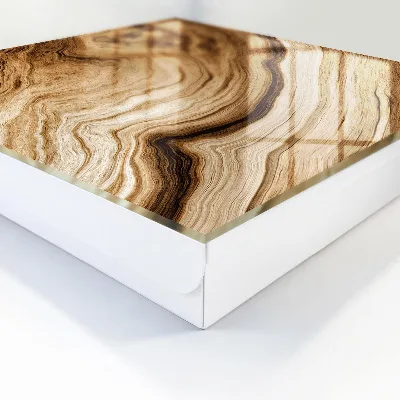 Boîte à clés murale décorative Vagues de bois