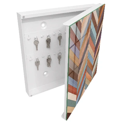 Armoire à clés design Style à chevrons