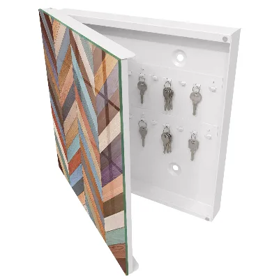 Armoire à clés design Style à chevrons
