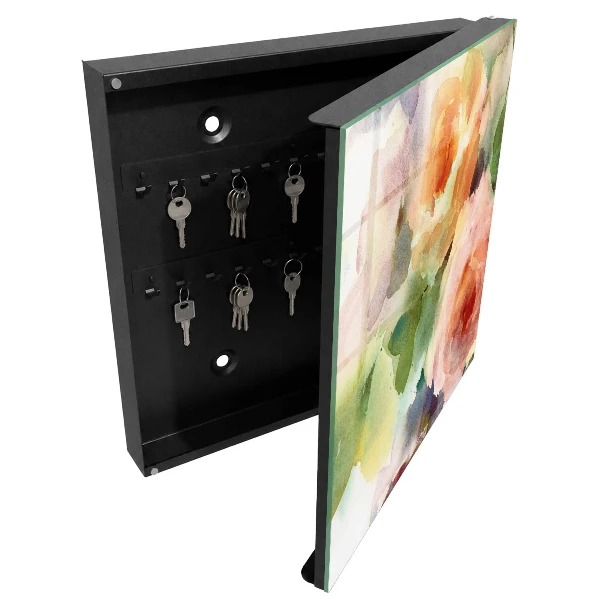 Armoire à clés design Motif floral