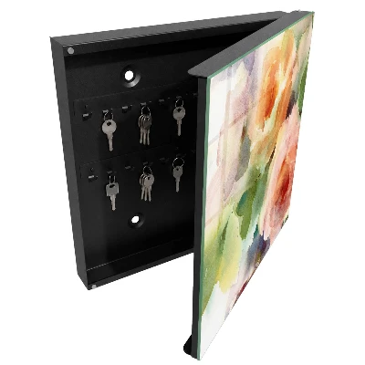Armoire à clés design Motif floral