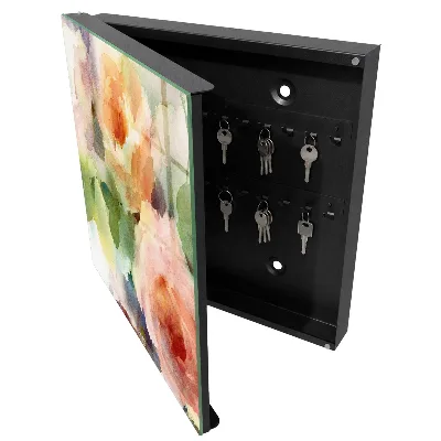 Armoire à clés design Motif floral