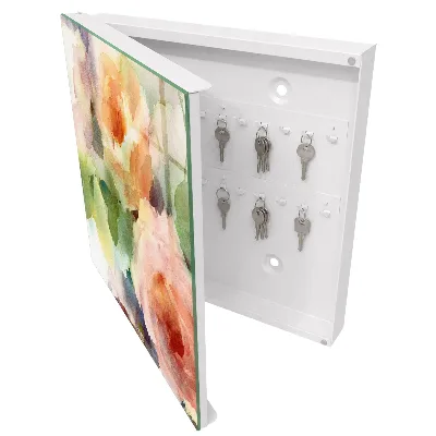 Armoire à clés design Motif floral