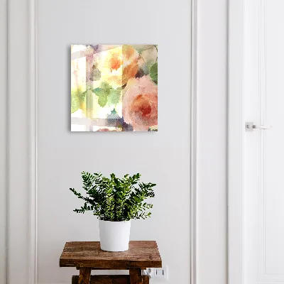 Armoire à clés design Motif floral
