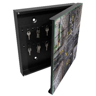 Armoire à clés décorative Rues de la ville