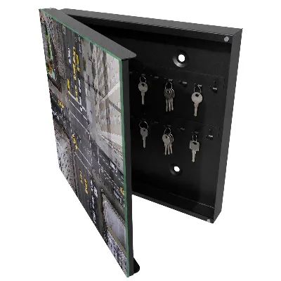 Armoire à clés décorative Rues de la ville