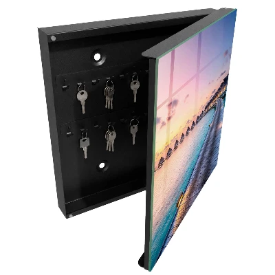 Armoire à clés design Coucher de soleil paisible