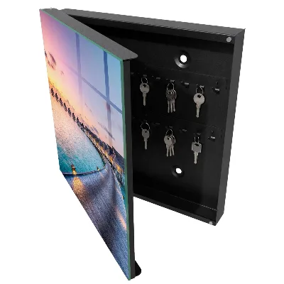 Armoire à clés design Coucher de soleil paisible