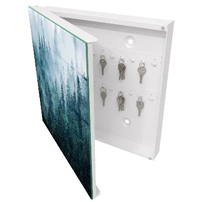 Armoire à clés décorative Forêt verte
