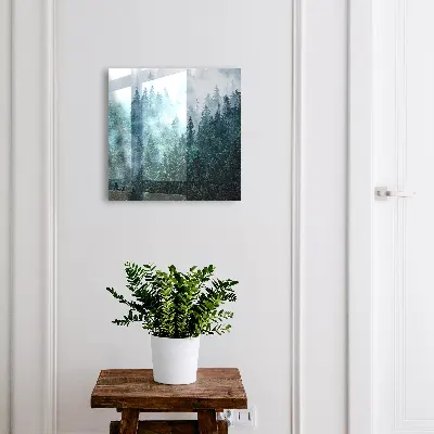 Armoire à clés décorative Forêt verte