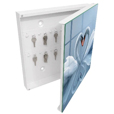 Armoire à clés design Amour des cygnes
