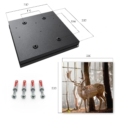Armoire à clés design Cerfs dans la forêt