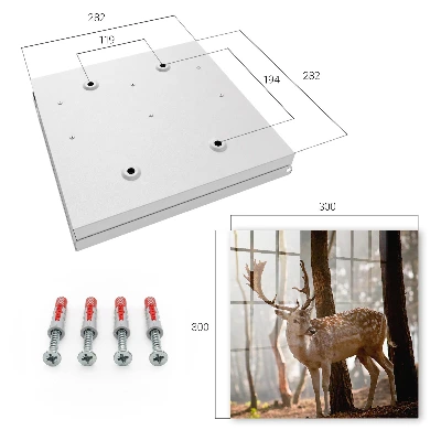 Armoire à clés design Cerfs dans la forêt