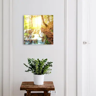 Armoire à clés décorative Un coin de forêt