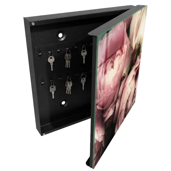 Armoire à clés décorative Beauté de la rose