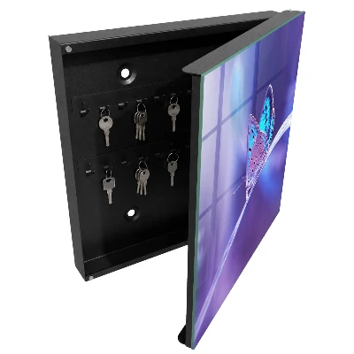 Armoire à clés design Papillon coloré