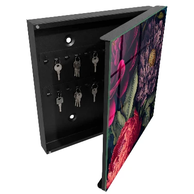 Armoire à clés décorative Fleurs de luxe