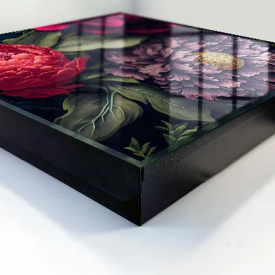 Armoire à clés décorative Fleurs de luxe