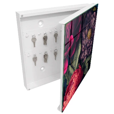 Armoire à clés décorative Fleurs de luxe