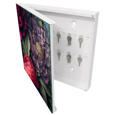 Armoire à clés décorative Fleurs de luxe