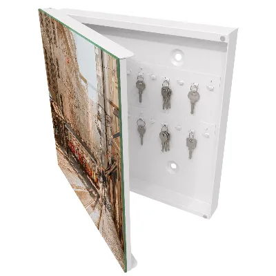 Armoire à clés décorative Matinée en ville