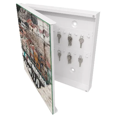 Armoire à clés décorative Une ville balnéaire