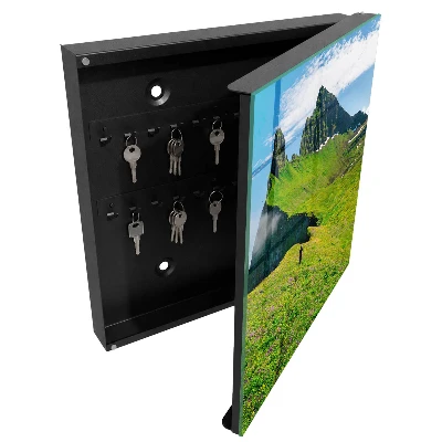 Boîte à clés murale décorative Montagnes vertes