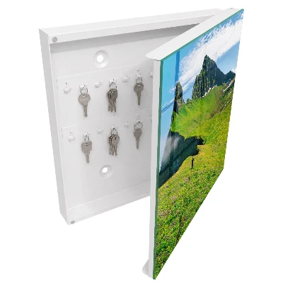 Boîte à clés murale décorative Montagnes vertes