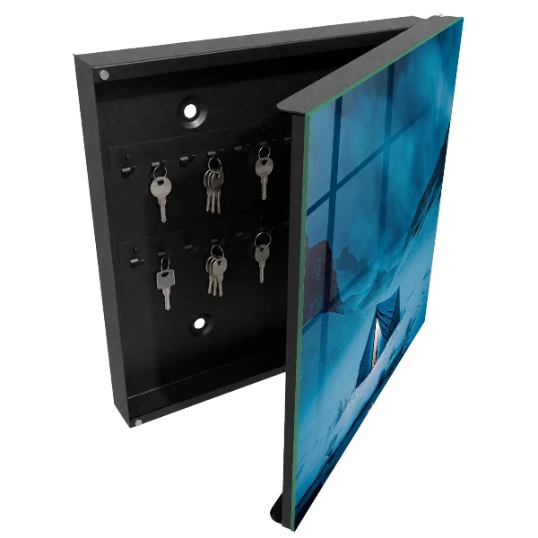 Armoire à clés décorative Nuit bleue