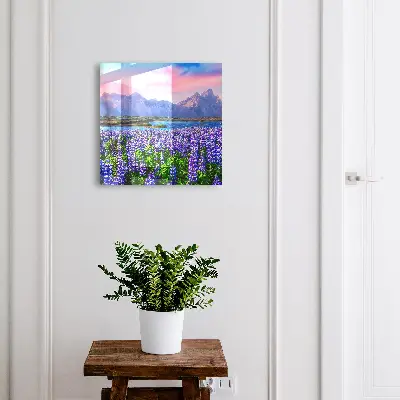 Armoire à clés design Paysage de montagne