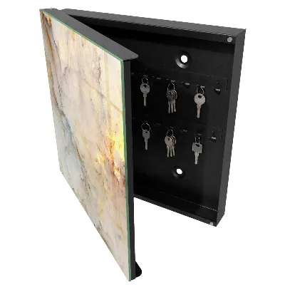 Armoire à clés décorative Élégance du marbre
