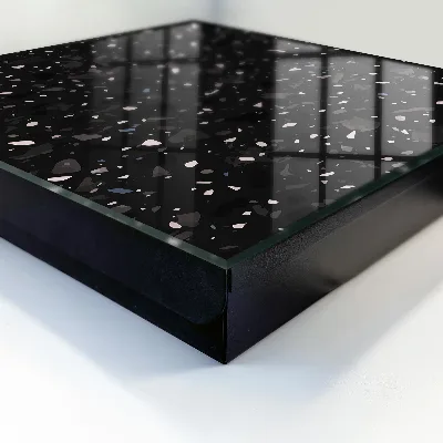 Armoire à clés design Terrazzo noir