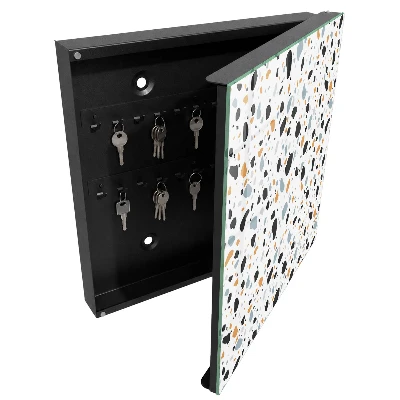 Armoire à clés design Motif terrazzo