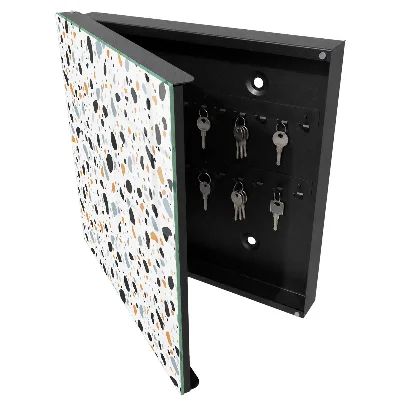 Armoire à clés design Motif terrazzo