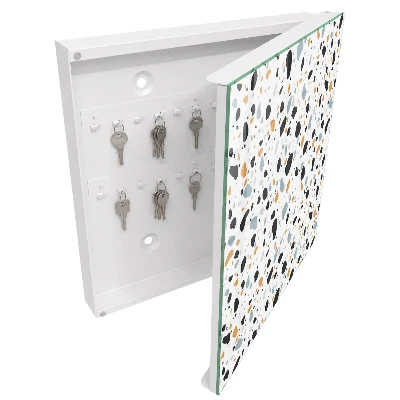 Armoire à clés design Motif terrazzo