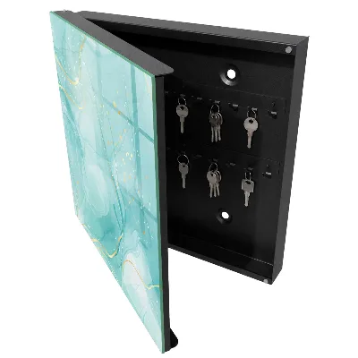 Armoire à clés design Élégance turquoise