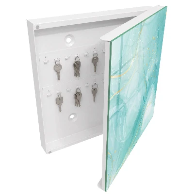 Armoire à clés design Élégance turquoise