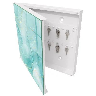 Armoire à clés design Élégance turquoise