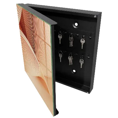 Armoire à clés design Ondes abstraites