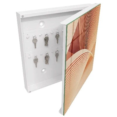 Armoire à clés design Ondes abstraites