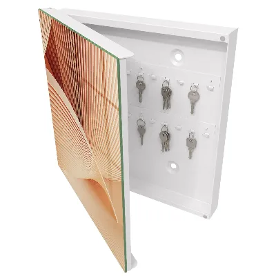 Armoire à clés design Ondes abstraites
